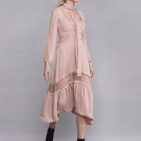 FOR LOVE & LEMONS - Lilou Midi Dress (Sz M) - Picture 6 of 7
